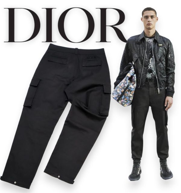国内正規品 20年 Dior HOMME パッチロゴ Cargo Pants 国内正規品 20年 Dior HOMME パッチロゴ Cargo Pants