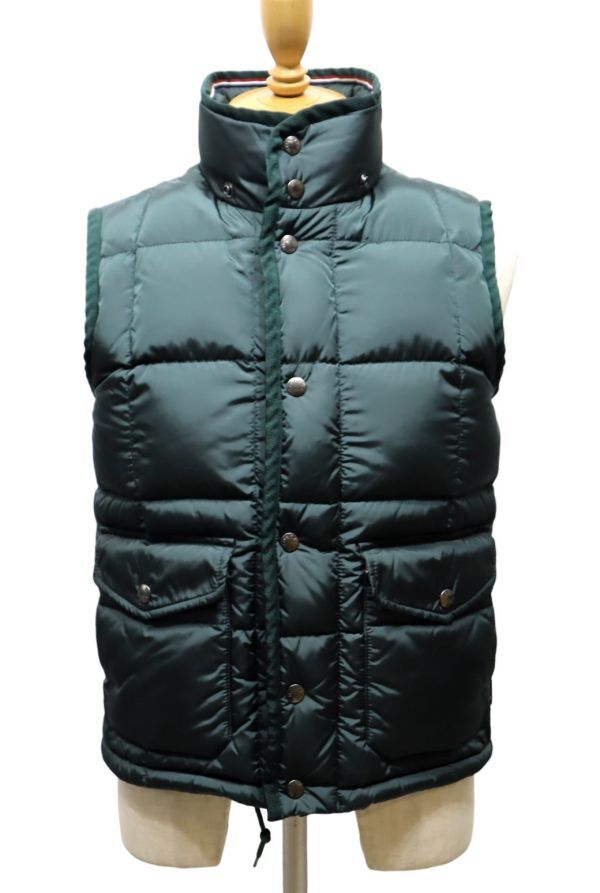 国内正規品 MONCLER TAPAJOS GILET 120914330500 モンクレール トリコロールライン メンズ フード付 ダウンベスト グリーン 0 S-6の画像7