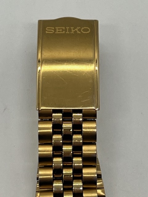 K1054■【稼働品】 SEIKO セイコー 5 7S26-0500 デイデイト ゴールド 自動巻 腕時計 裏スケ オートマ ファイブ ■_画像7