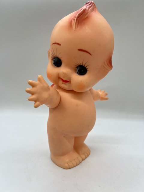 S4990▽ キューピー 人形 昭和 レトロ 身長 約30cm ソフビ おもちゃ_画像1