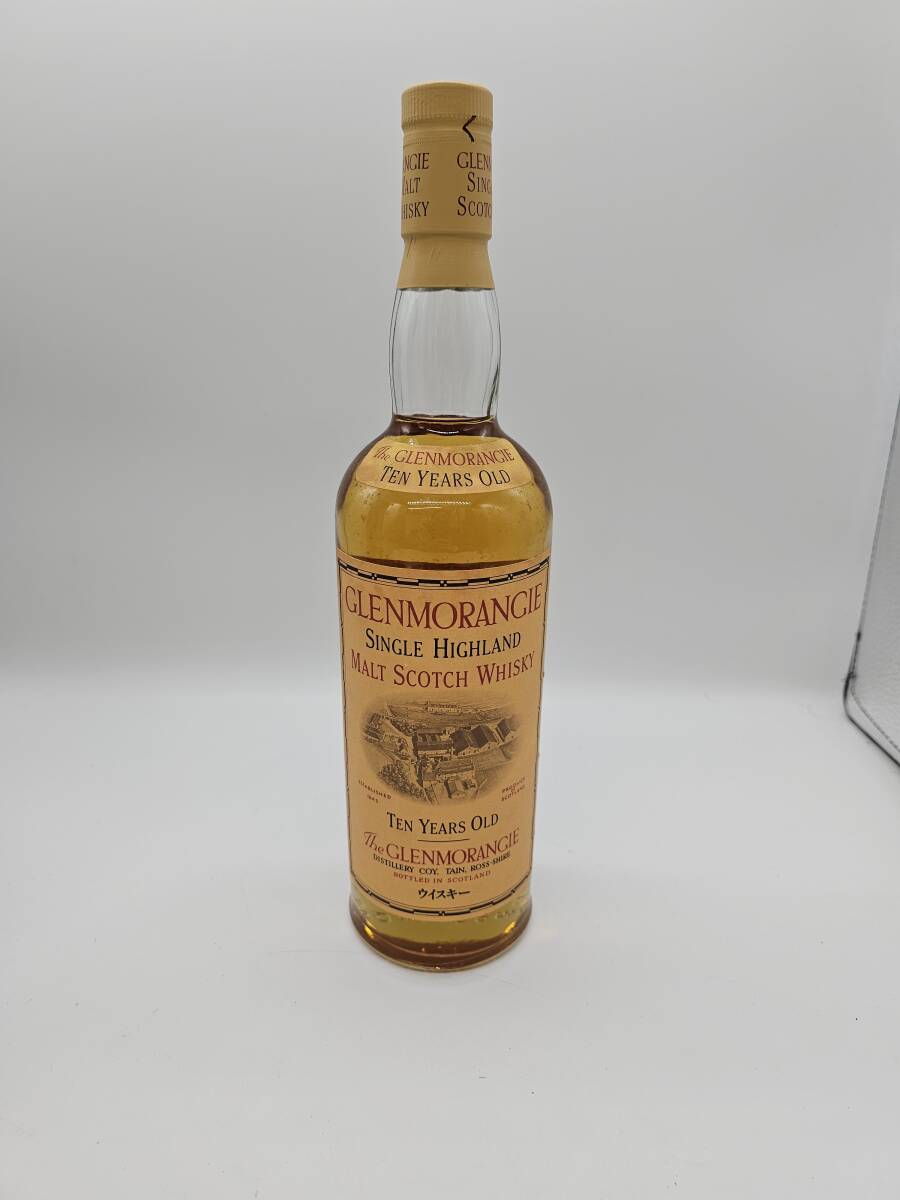 K1317★【未開栓】GLENMORANGIE グレンモーレンジ 10年 シングル ハイランドモルト 750ml 43％ 筒箱 古酒 スコッチ お酒 長期保管品_画像2