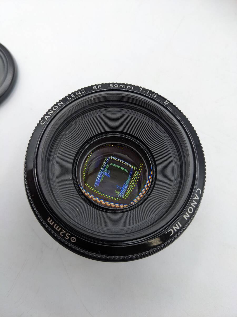 N35963〇 Canon EF 50㎜ｆ/1.8Ⅱ 単焦点 レンズ カメラ 一眼カメラ オートファーカス キャノン 光学機器 撮影 の画像4