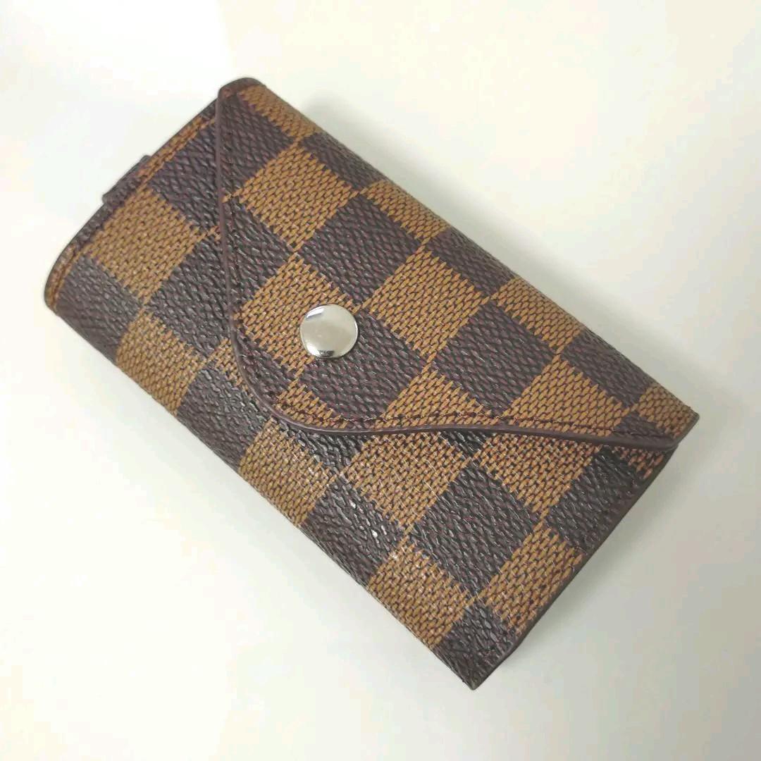 [2 point set ] card-case key case check pattern city pine pattern No-brand 