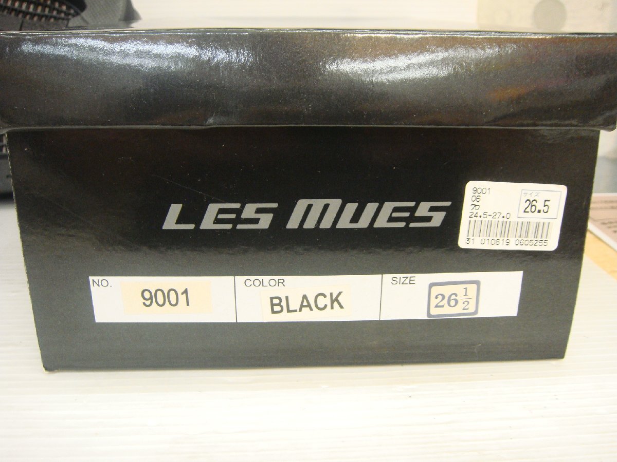 4303 Les ｍues ビジネスシューズ ブラック 26.5cm ソフト牛革 発売元 AOKI 未使用保管品_画像8