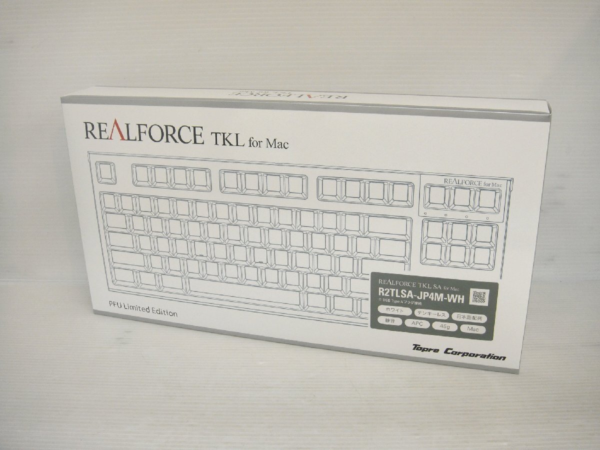 4304 REALFORCE TKL SA for Mac R2TLSAーJP4M-WH マッキントッシュ用 テンキーレスキーボード 日本語配列_画像1