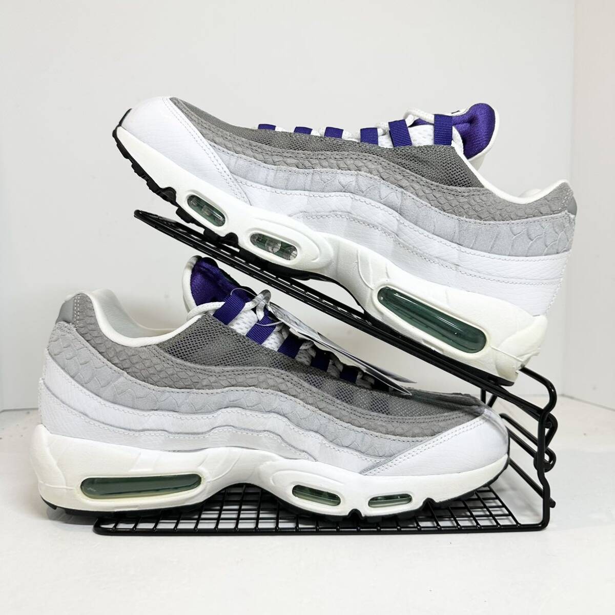 新品★NIKE/ナイキ★AirMax95/エアマックス95★Grape Snakeskin/グレープスネークスキン★AO2450-101★パープル/紫×グレー×白★28cm_画像5