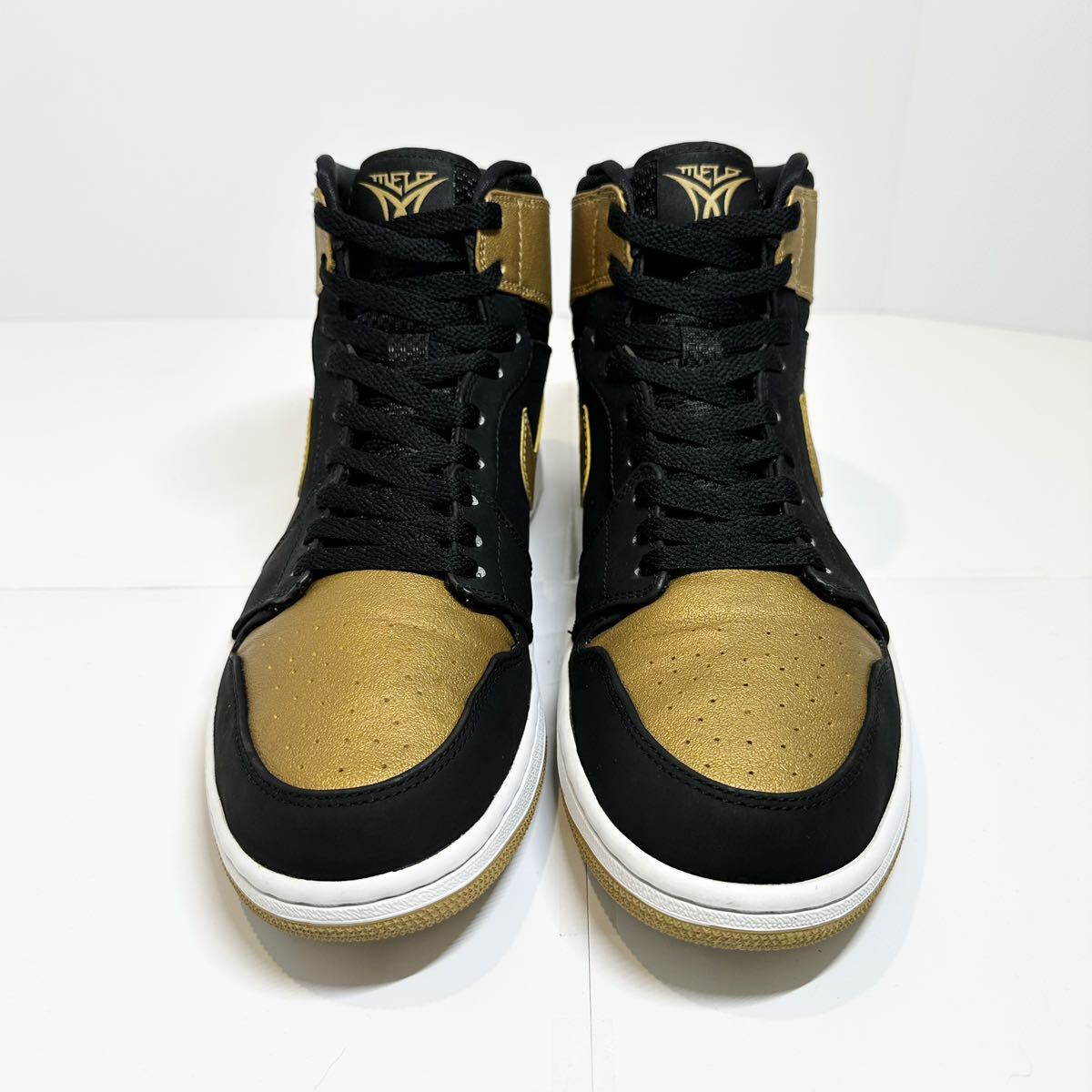 NIKE★AirJordan1/エアジョーダン1 ハイ★カーメロアンソニー★Melo PE★332550-026★黒金白★28.5_画像5