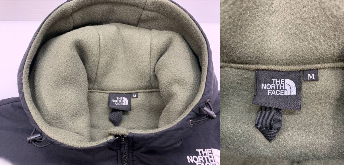 132-KM2737-120s THE NORTH FACE ザノースフェイス Denali Hoodie デナリ フーディ フリース ジャケット NA72052 ニュートープ M カーキ_画像3