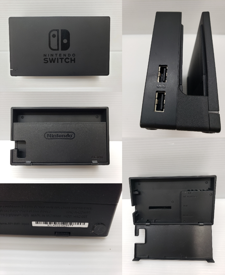 56-y13403-100: ニンテンドースイッチ グレー 初期モデル Joy-Con欠品 _画像3