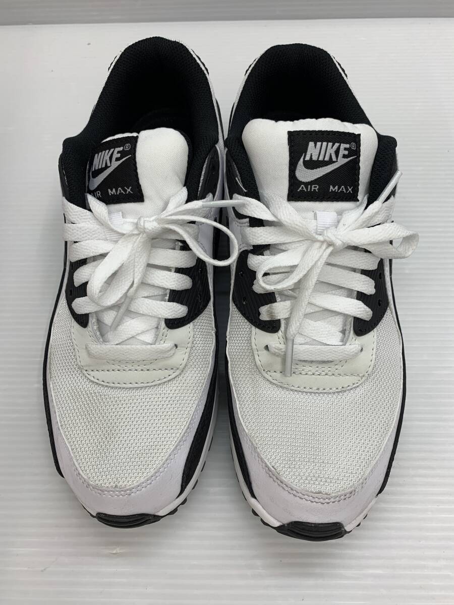 153-KB2038-100s Nike Air Max 90 White/Black ナイキ エアマックス90 ホワイト/ブラック CN8490-101 26.5cm_画像3