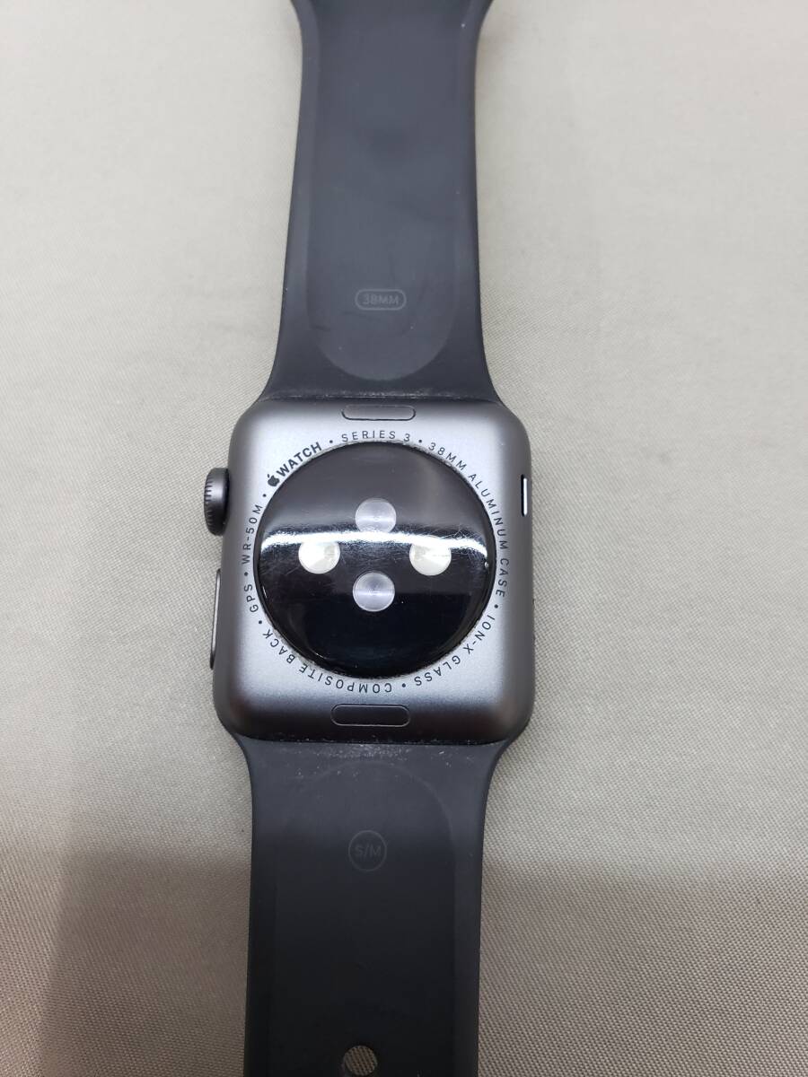 115-y13472-80: Apple watch series 3 38mm MTF02J/A gray junk 