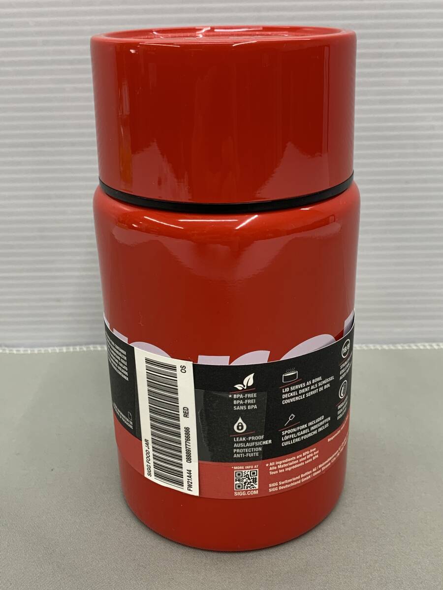 131-KM2793-60s Supreme シュプリーム SIGG 0.75L Food Jar レッド 21FW フードジャー 未使用品_画像3