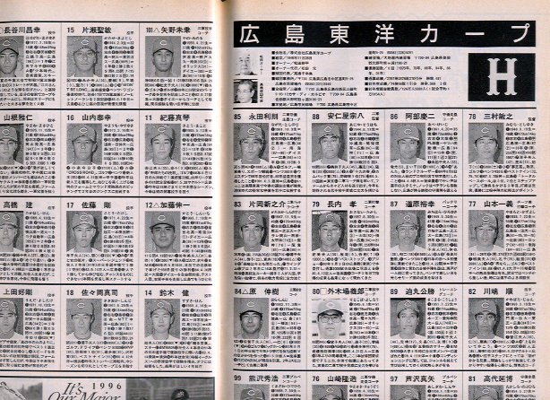 週刊ベースボール 96プロ野球選手名鑑号_画像3