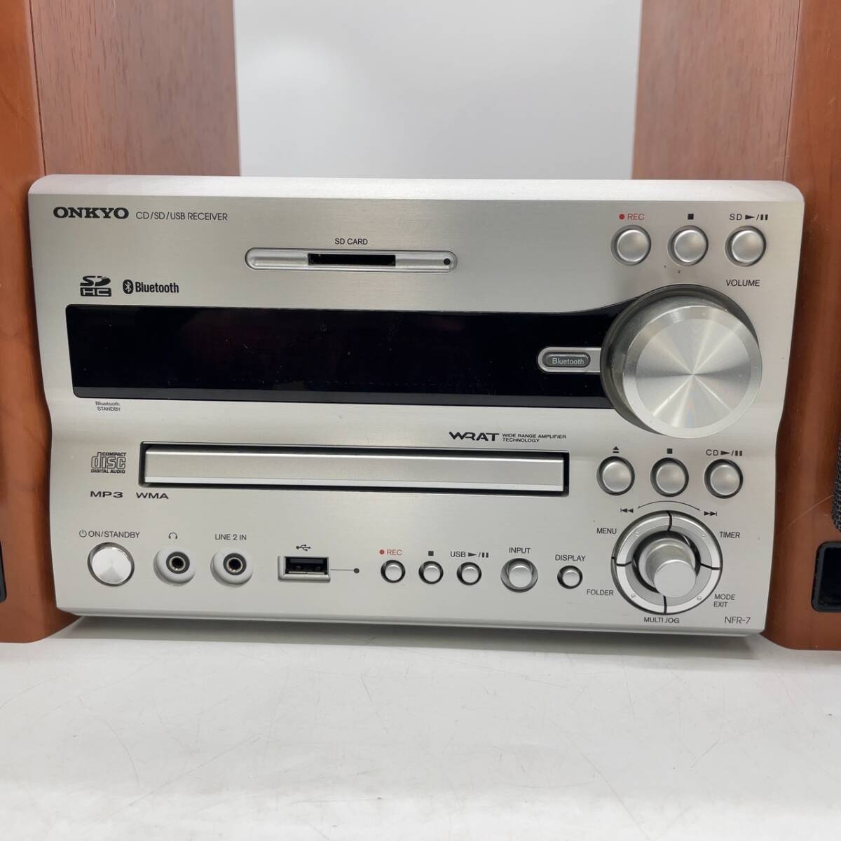 15647/ONKYO CD/SD/USB RECEIVER NFR-7 オンキョー コンポ スピーカー_画像4