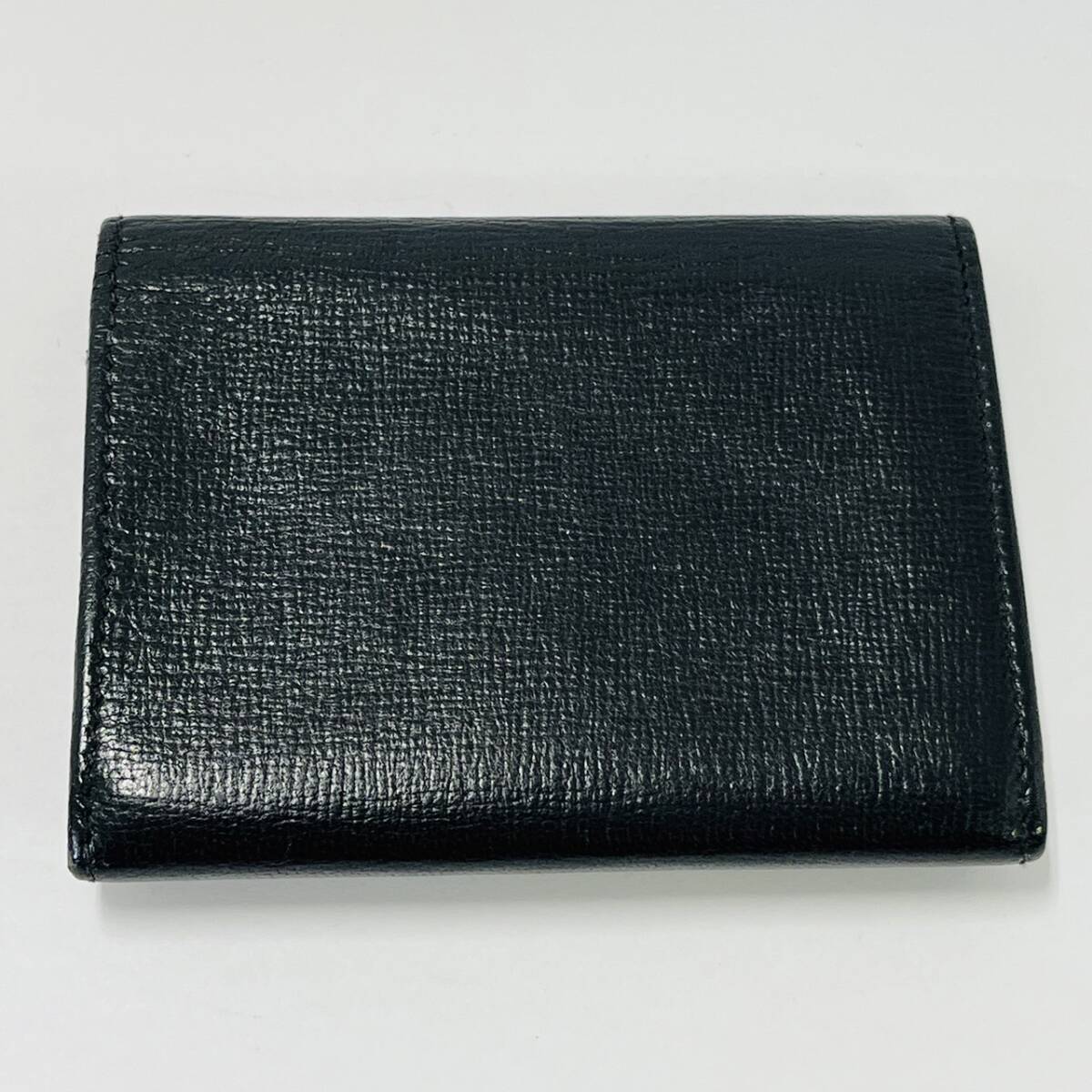 15757/ GUCCI 折り財布 黒 ブラック グッチ カード入れ ブランド品の画像3