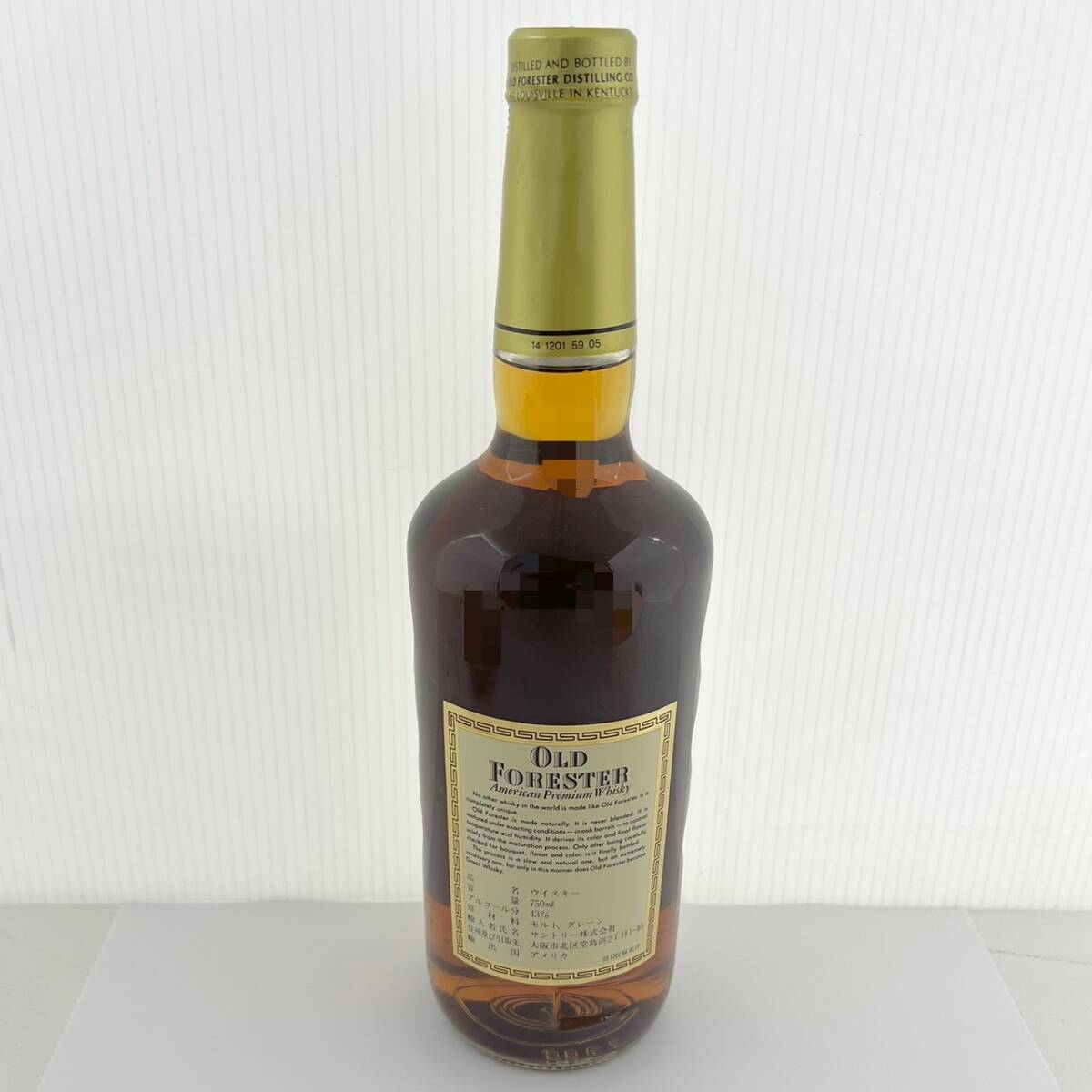 15727/【未開栓】OLD FORESTER KENTUCKY STRAIGHT BOURBON WHISKY ウイスキー 750ml 43% 洋酒の画像3