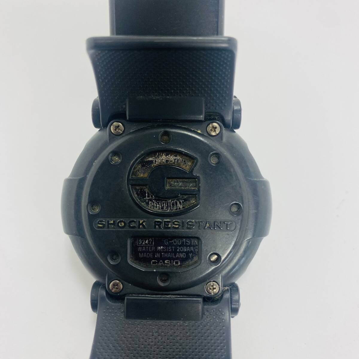 15800/ CASIO G-SHOCK カシオ Stussy ステューシー G-001ST ジェイソン 復刻モデル メンズ ブラック 腕時計 可動品_画像5