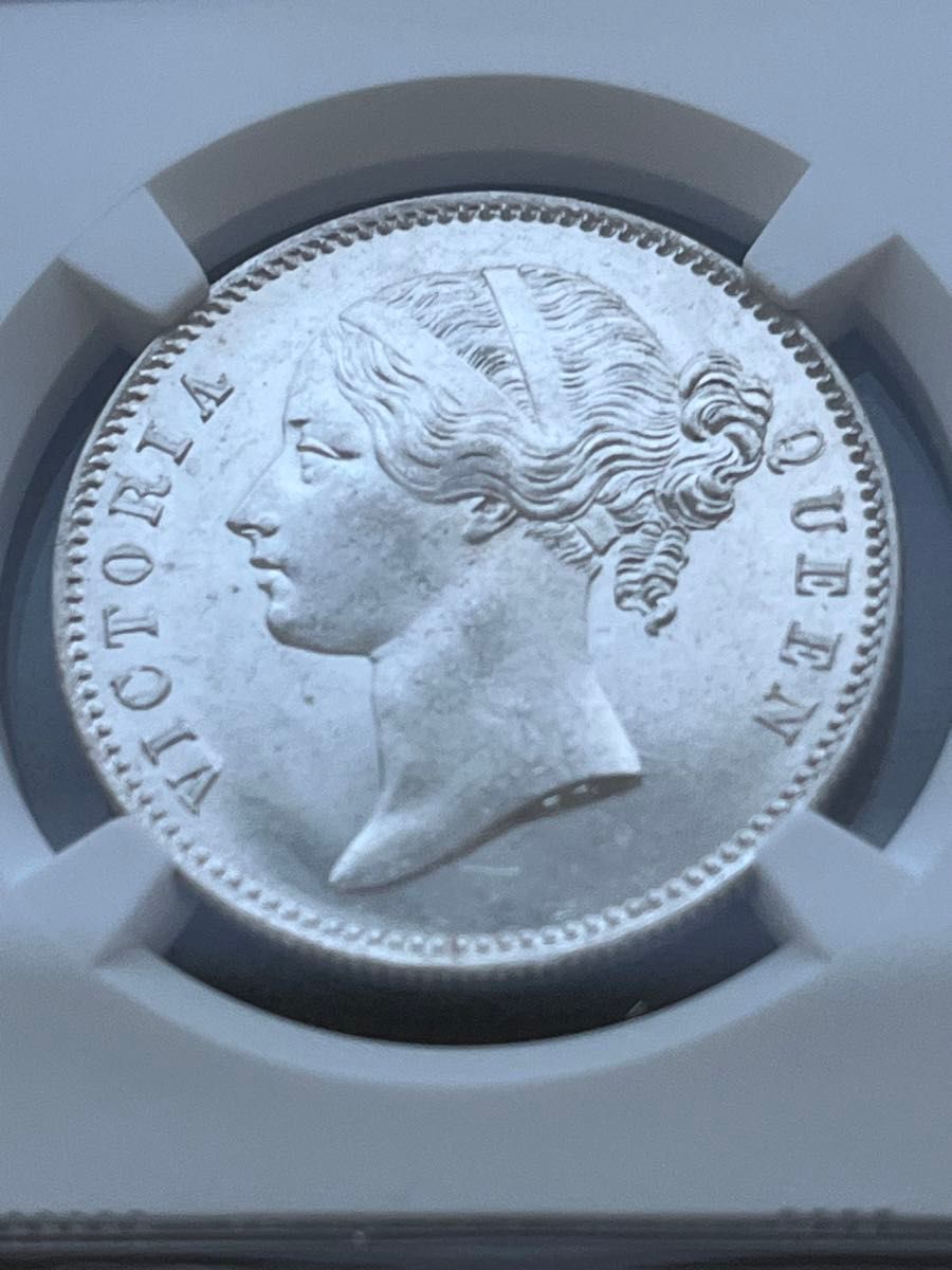 MS63 英領 インド ルピー 銀貨 1840 ヴィクトリア NGC ビクトリア アンティークコイン 