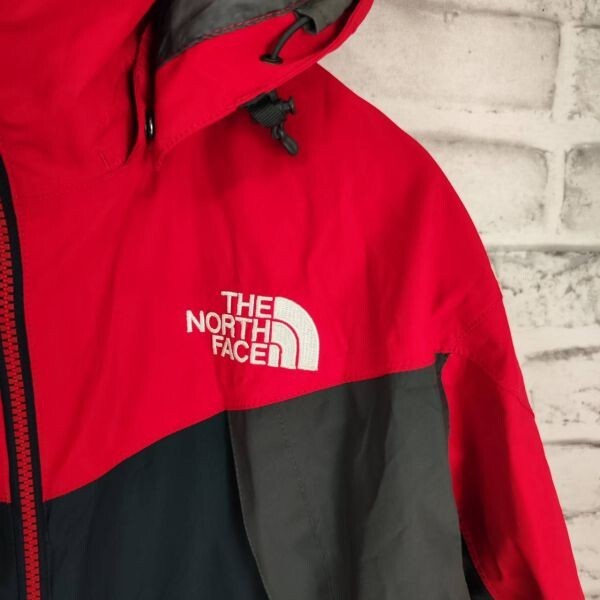 ザノースフェイス THE NORTH FACE マウンテンパーカー ナイロンジャケット 赤黒 M HYVENT アウトドア アウターの画像7