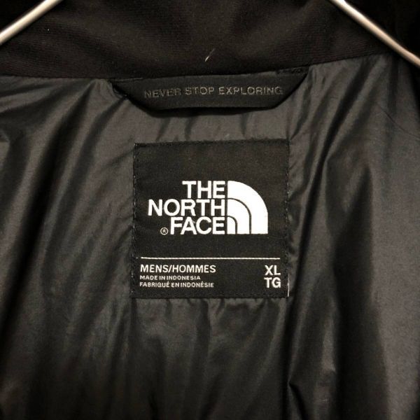 ノースフェイス　THE NORTH FACE　インナーダウン　中綿ジャケット　XL　グレー　アウトドア　ナイロン　刺繍ロゴ　メンズ_画像2