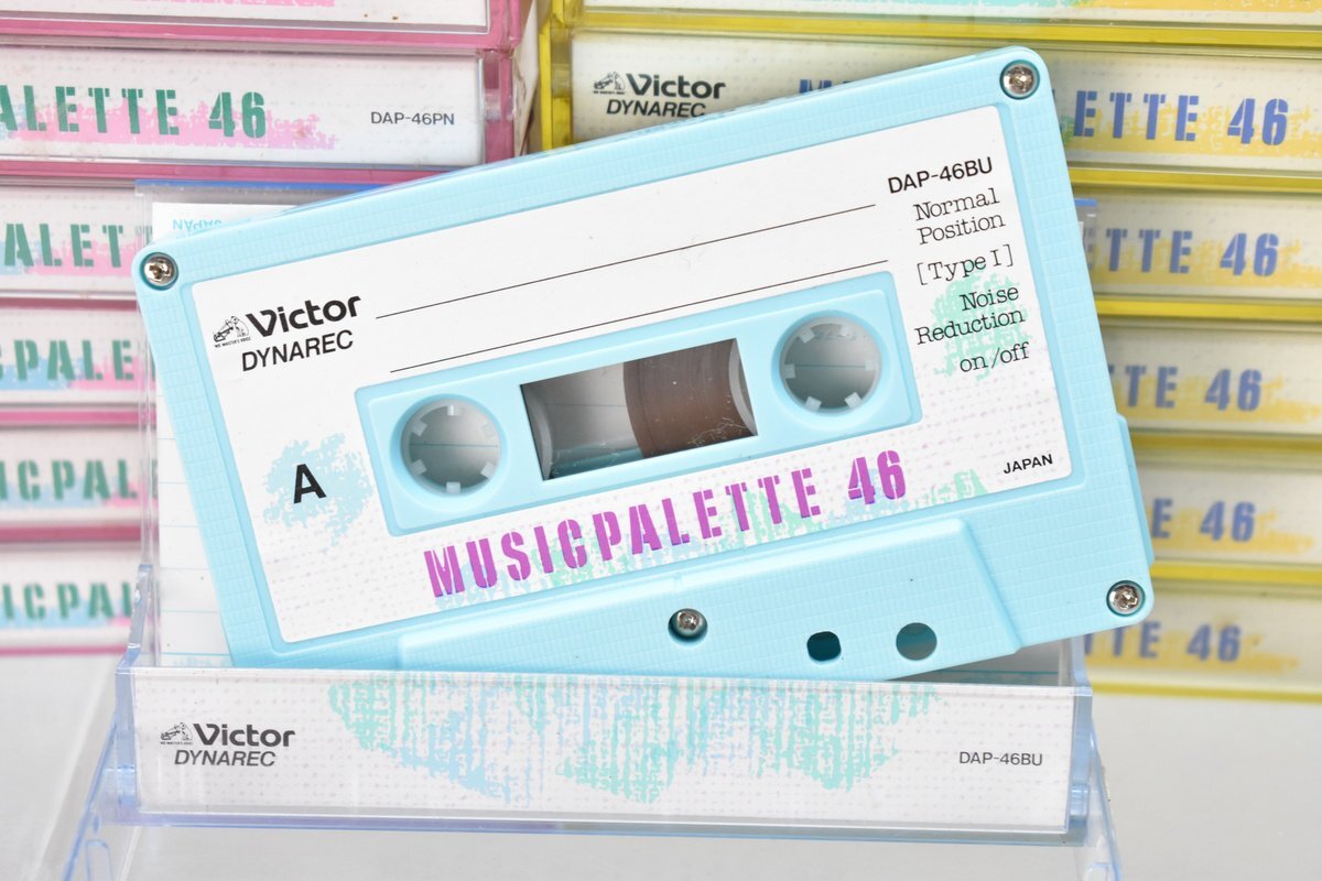  использованный .Victor MUSIC PALETTE46 обычный кассетная лента много совместно [ Victor ][ красочный ][ запись завершено ][k1]H