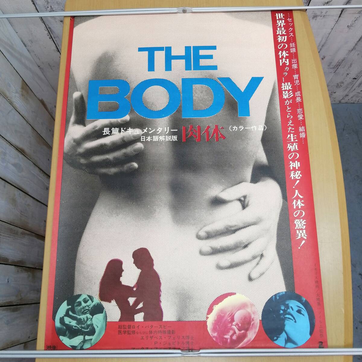 レ24032743　古い映画のポスター　「THE BODY 肉体」　監督ロイ・バッターズビー　1971年　定形外発送_画像1