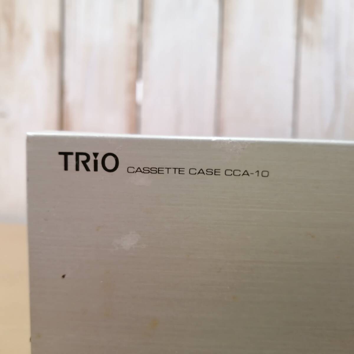024042501 TRIO/ Trio CCA-10 кассета кейс кассетная лента место хранения выдвижной ящик тип проигрыватель style кассета подставка 3 2 шт Showa Retro 