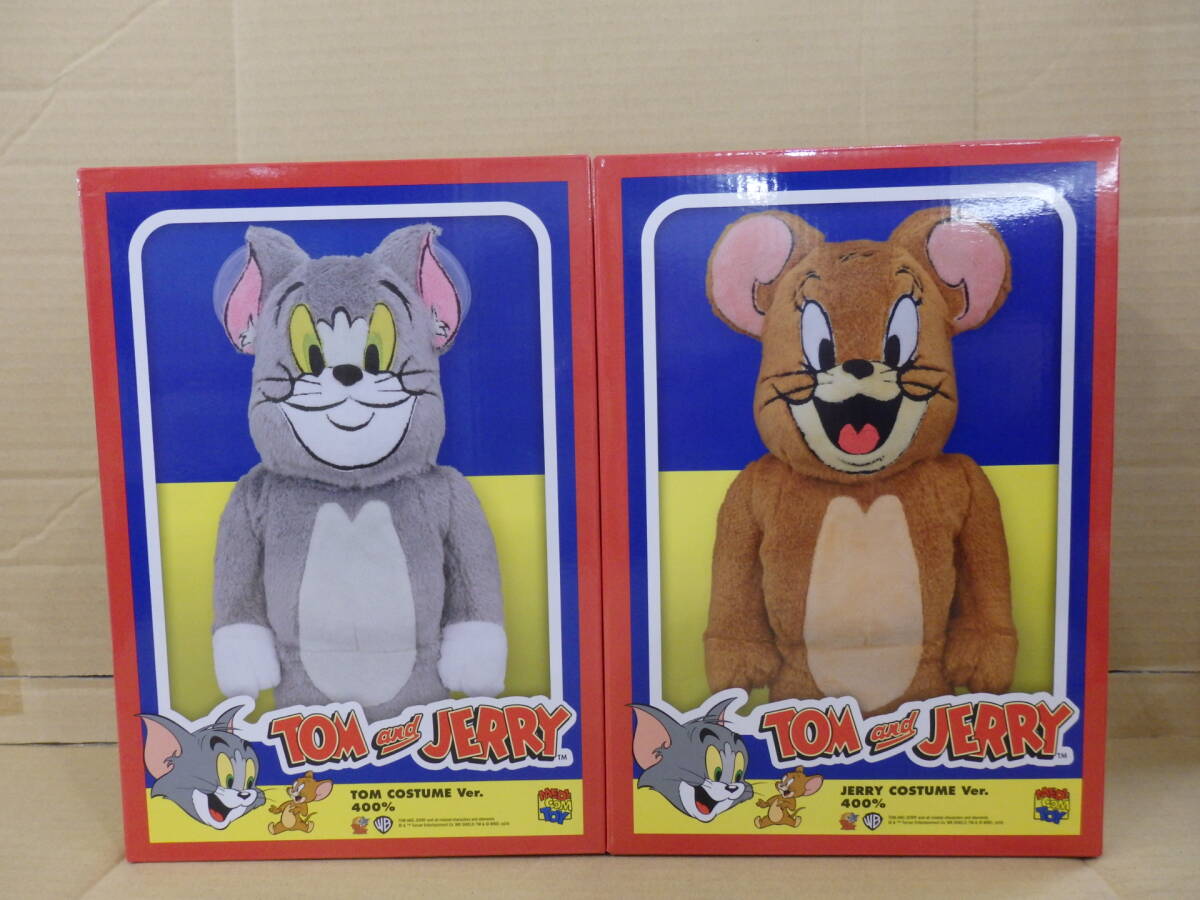 BE@RBRICK 400％ 2種セット TOM AND JERRY COSTUME Ver. トムとジェリー コスチューム Ver. ベアブリック メディコムトイの画像1