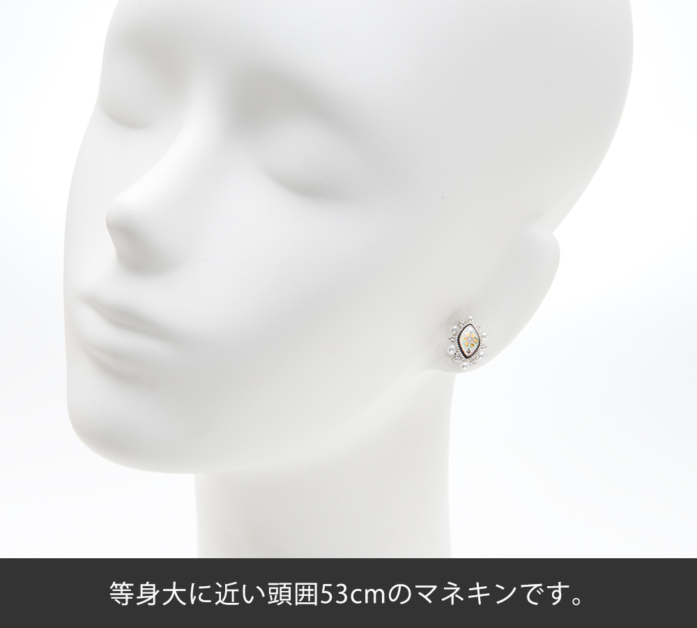 ミキモト ピクウェ 3.2mm アコヤ真珠 シェル 18金ホワイトゴールド イヤリング【中古】_画像5
