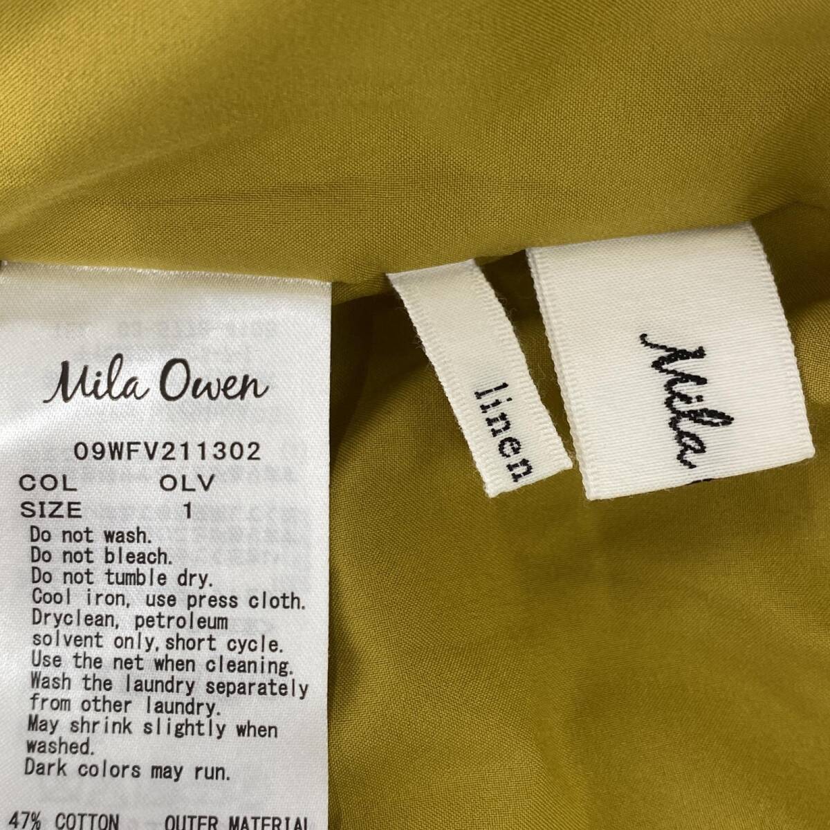 Mila Owen Mira o-wen no color after tuck the best size1/ red yellow lady's 