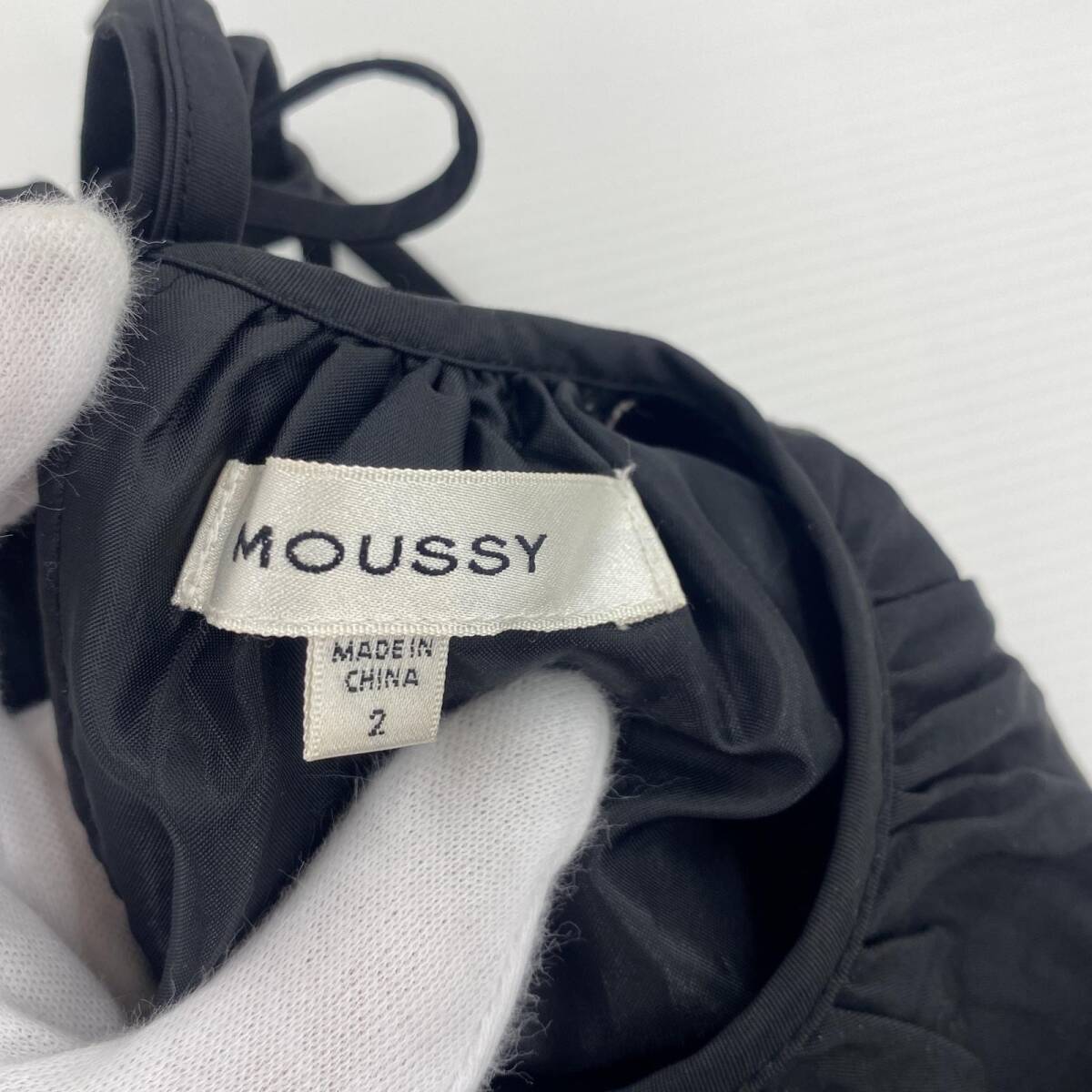 MOUSSY マウジー ワンピース size2/ブラック レディース_画像8