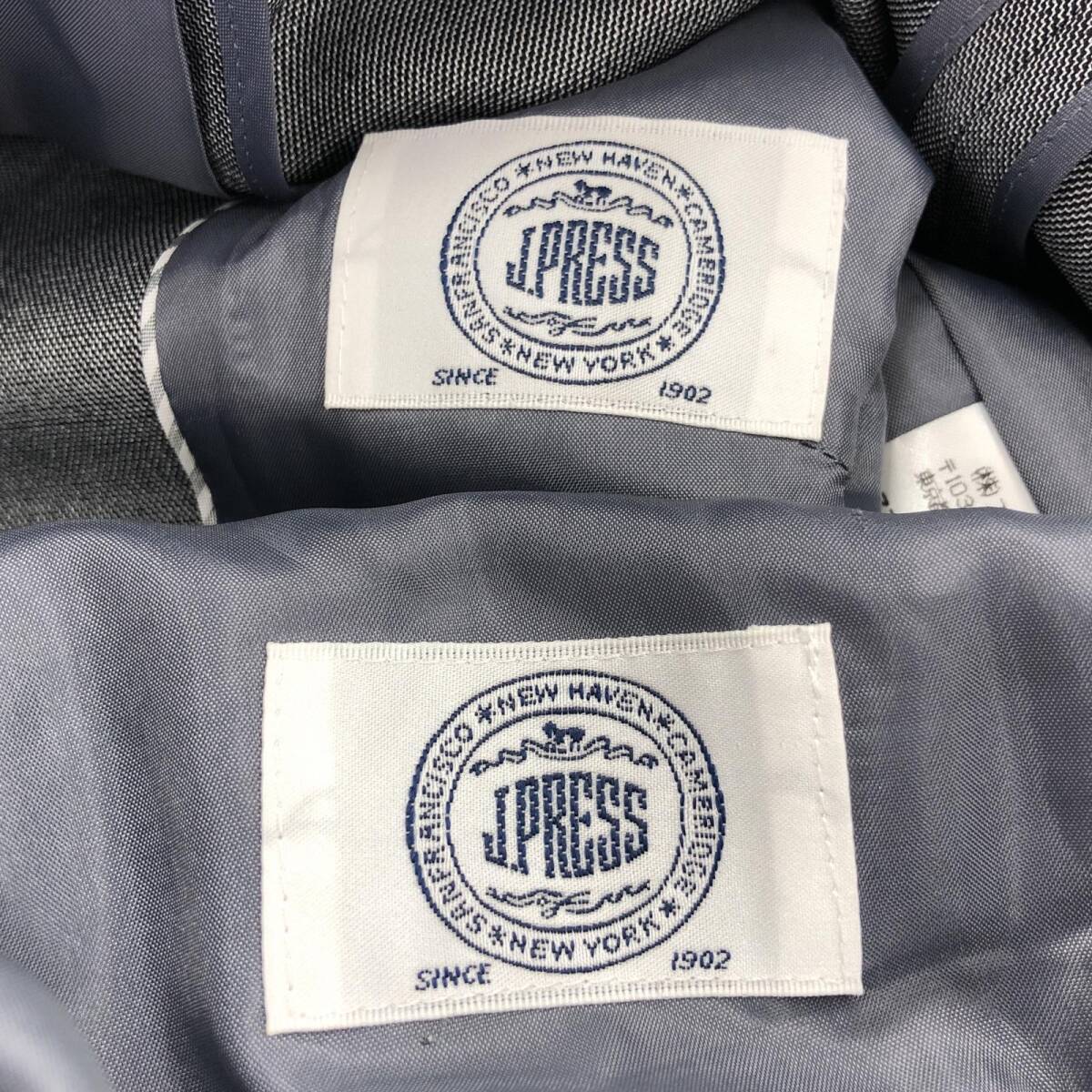J.PRESS ジェイプレス ウール混 ジャケット スーツ size上9下11/グレー レディース_画像9