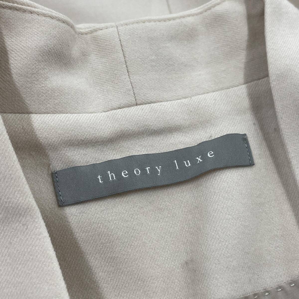 theory luxe セオリー ウール混 チェスターコート その他アウター size36/ベージュ レディースの画像6