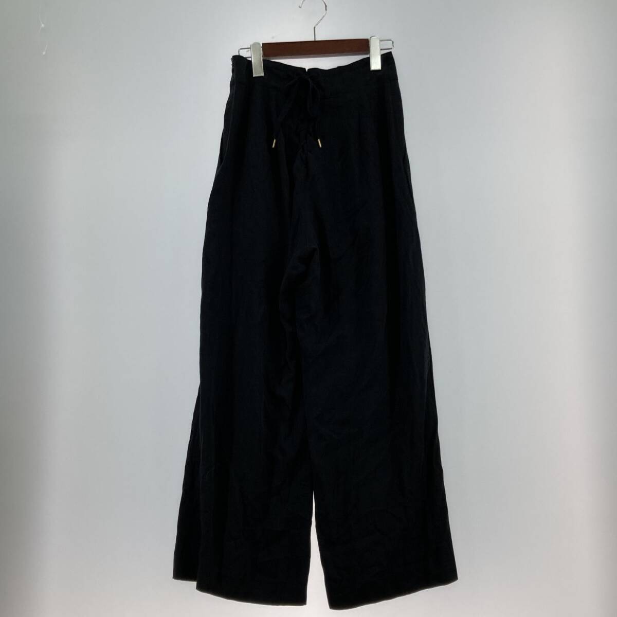 ROSE BUD Rose Bud tag attaching wide pants sizeS/ black lady's 