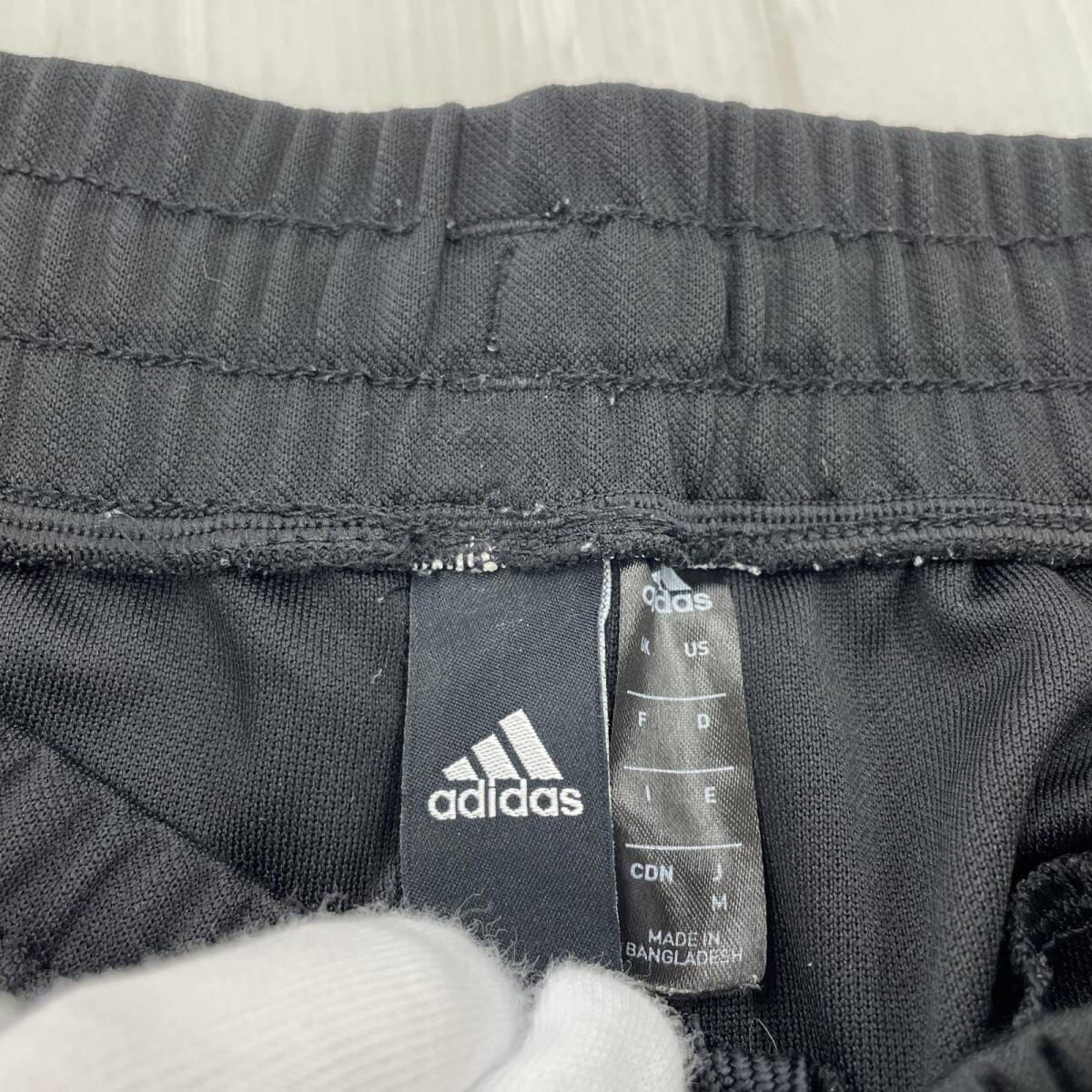 adidas アディダス ワンポイント　サイドライン パンツ sizeM/黒 レディース_画像8