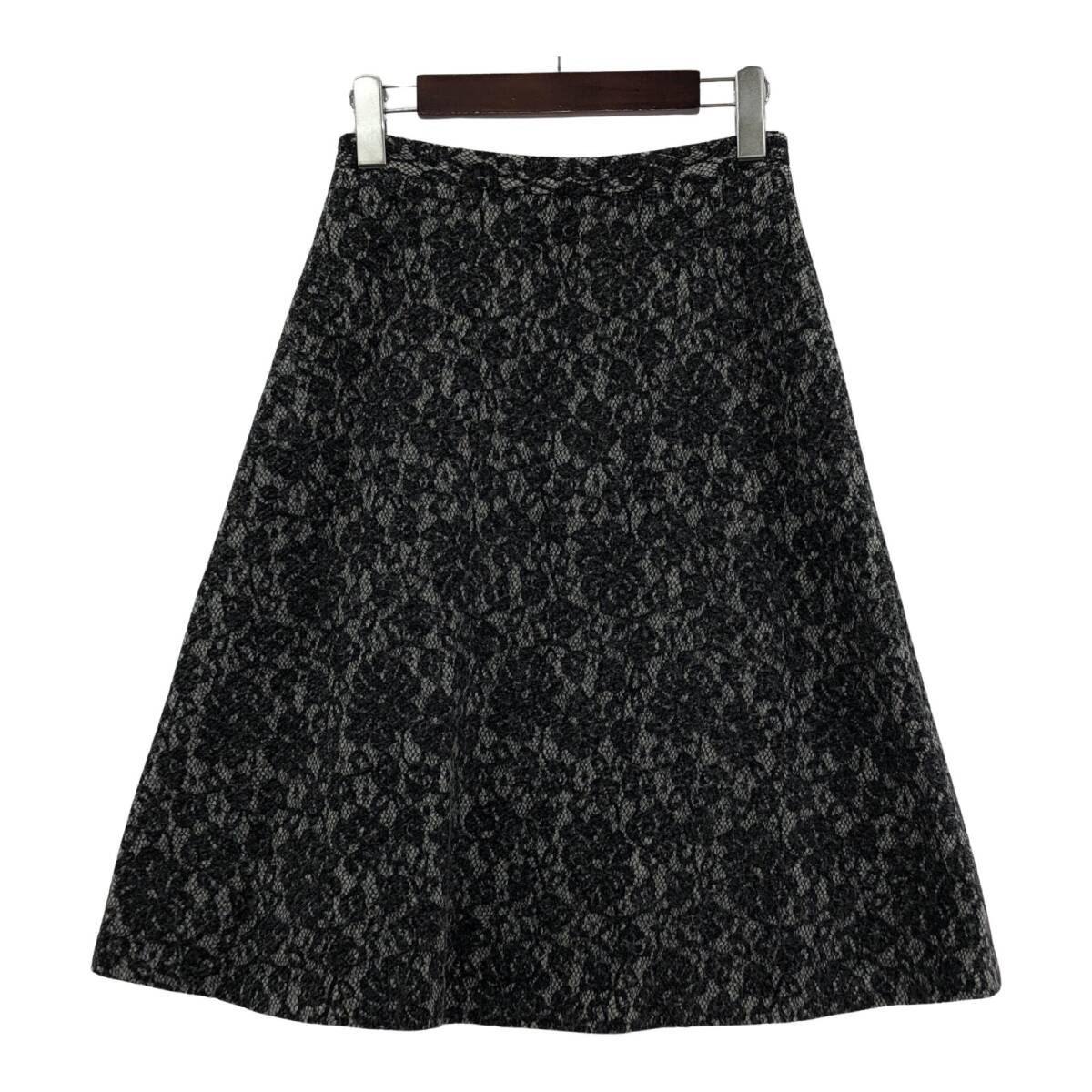 SunaUna SunaUna wool . skirt size36/ black lady's 