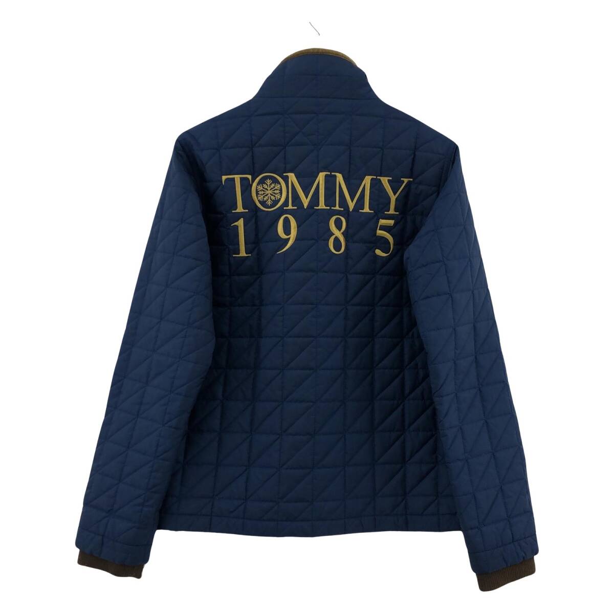 TOMMY HILFIGER トミーヒルフィガー 中綿 刺繍 スタンドカラー ジャケット ブルゾン sizeM/紺 メンズ_画像5