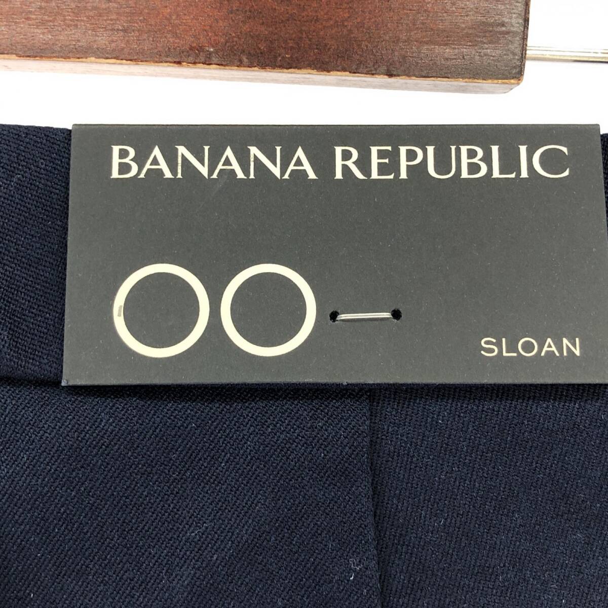 美品 ■BANANA REPUBLIC バナナリパブリック タグ付き スラックス パンツ size00/紺 レディース_画像3