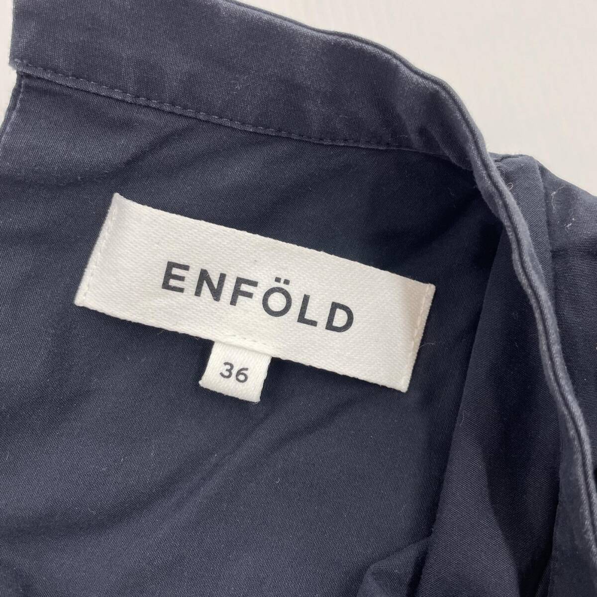 ENFOLD エンフォルド シャツワンピース ワンピース size36/ネイビー レディース_画像7