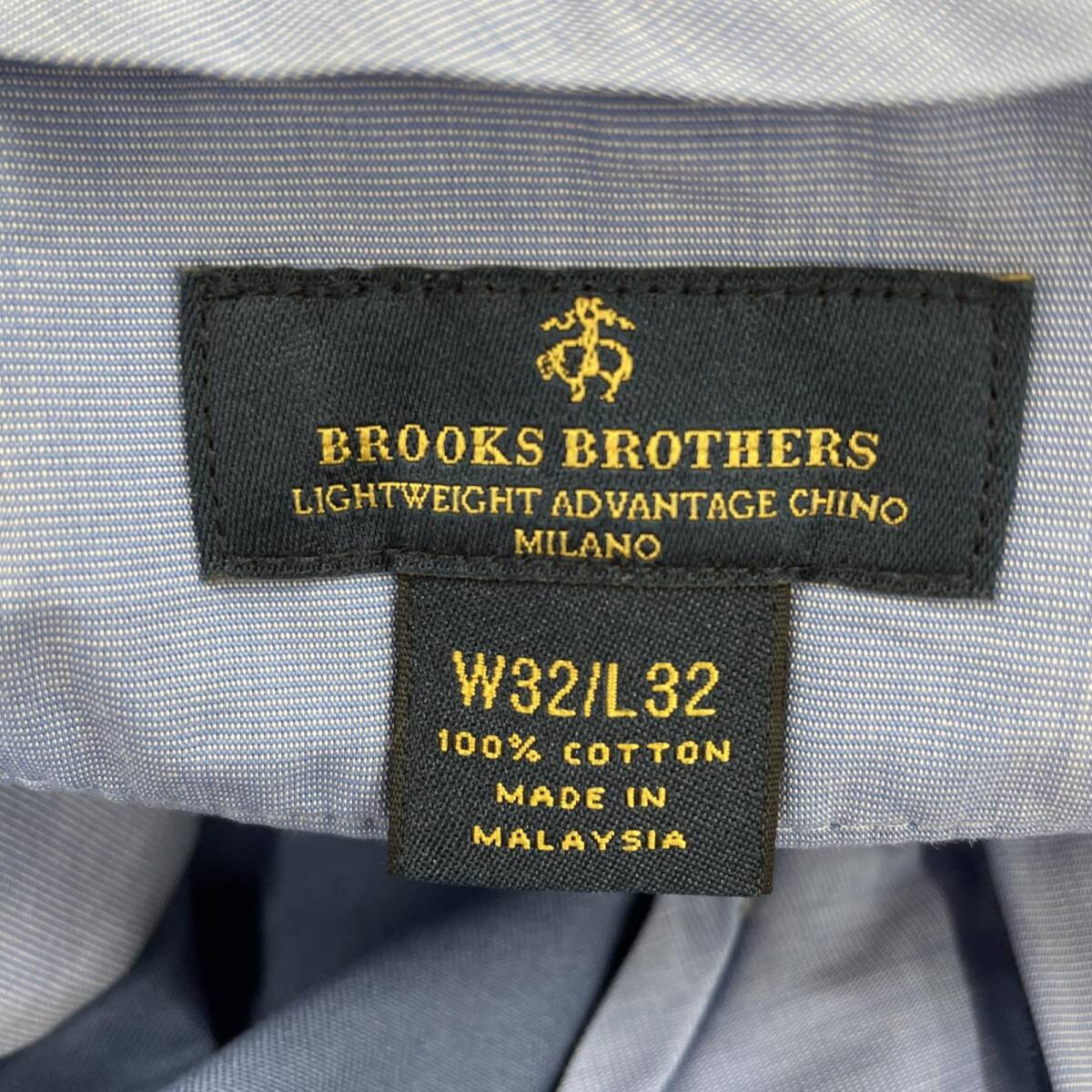 Brooks Brothers ブルックスブラザーズ テーパード チノパンツ sizeW32L32/ライトブルー メンズの画像6