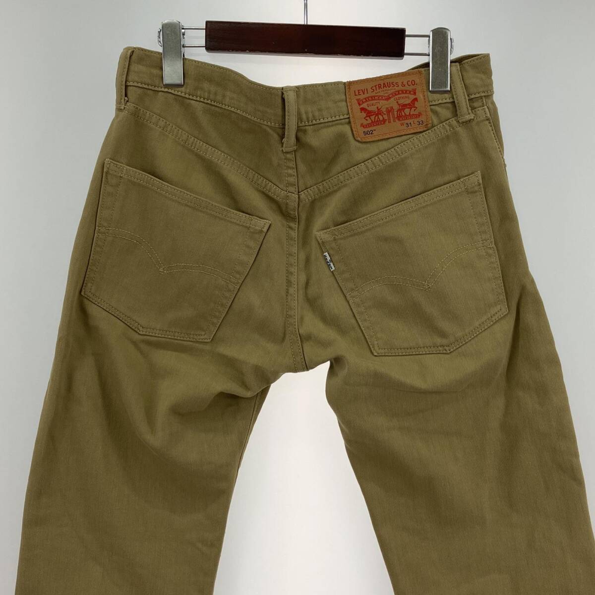 Levi's リーバイス 502 デニムパンツ sizeW31/カーキ系 メンズ_画像4