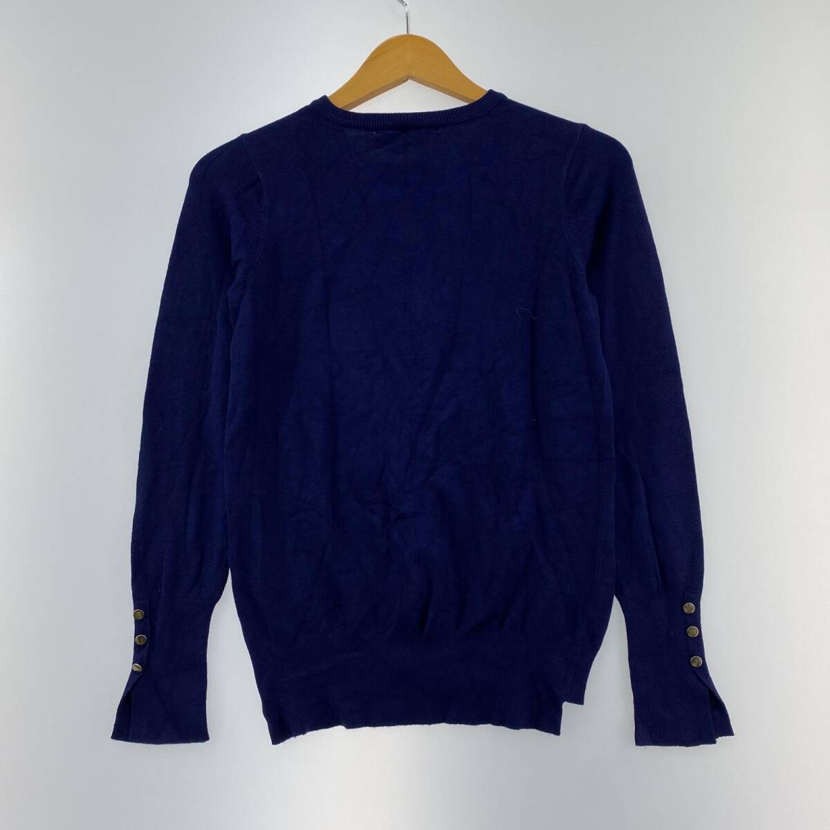 ZARA KNIT　ザラ ニット カーディガン sizeUSA S/ネイビー系 レディース_画像4