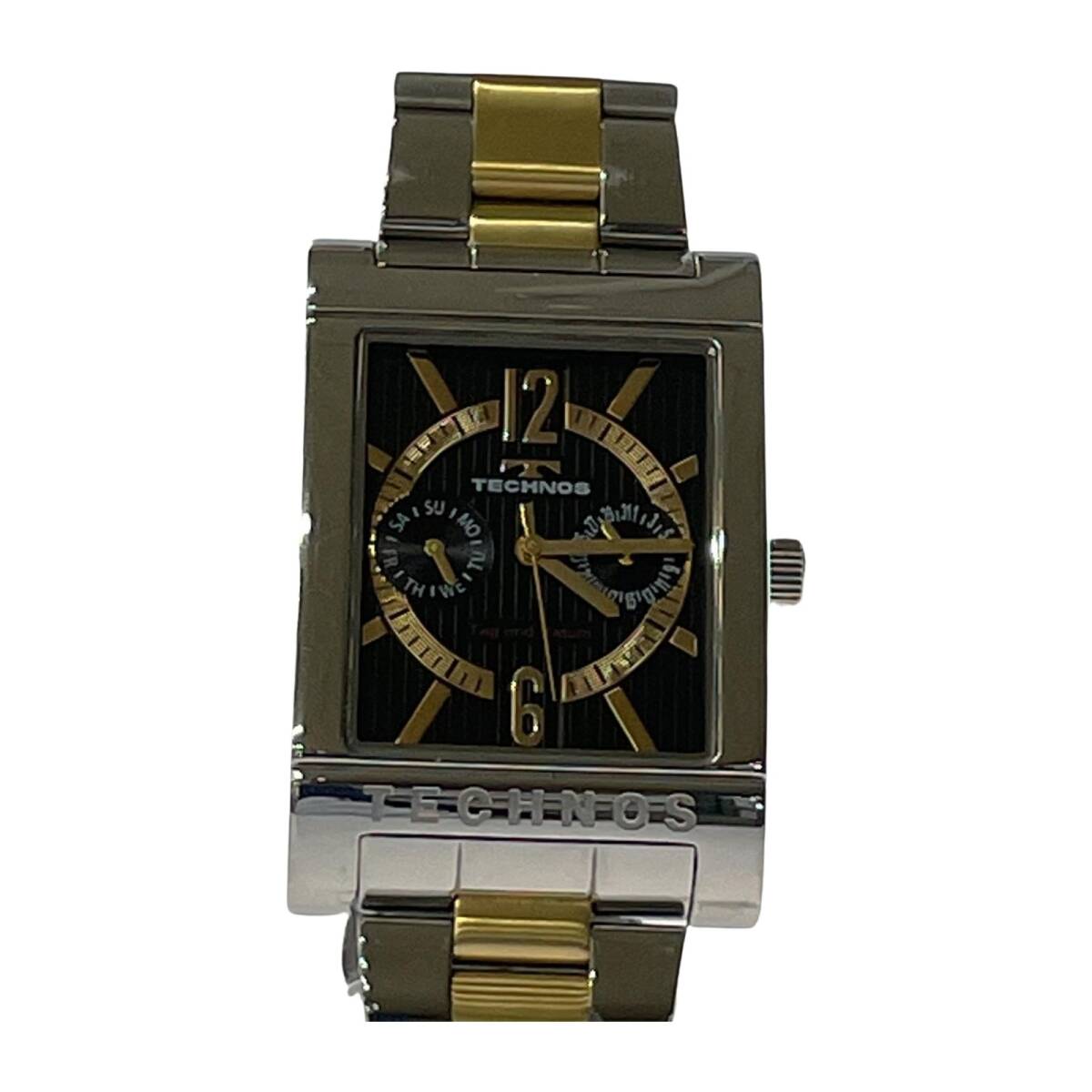 TECHNOS テクノス T2046 腕時計/シルバー×ゴールド メンズ クオーツの画像1
