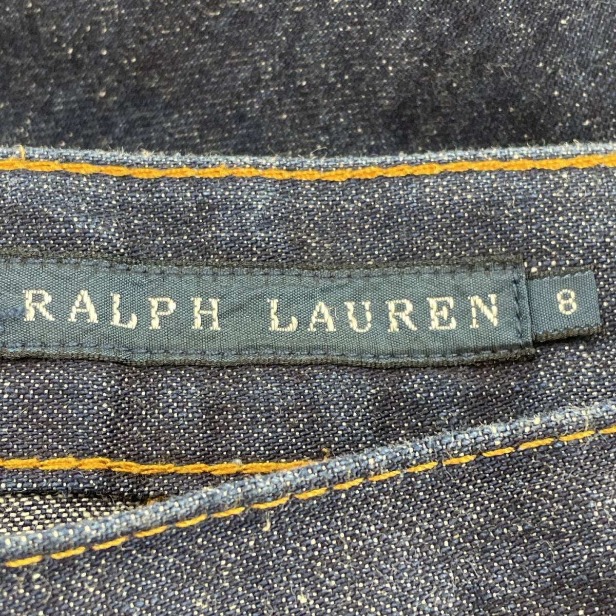 RALPH LAUREN SPORT ラルフローレンスポーツ デニム ロングスカート size8/紺 レディース_画像5