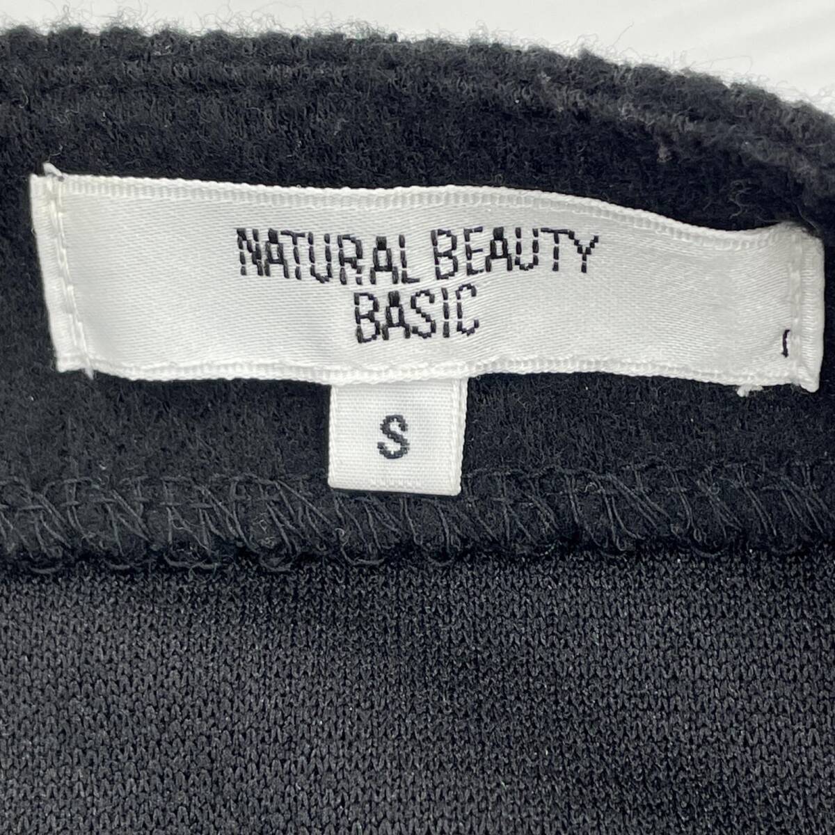 N.Natural Beauty Basic エヌナチュラルビューティベーシック Iライン ワンピース sizeS/黒 レディース_画像5
