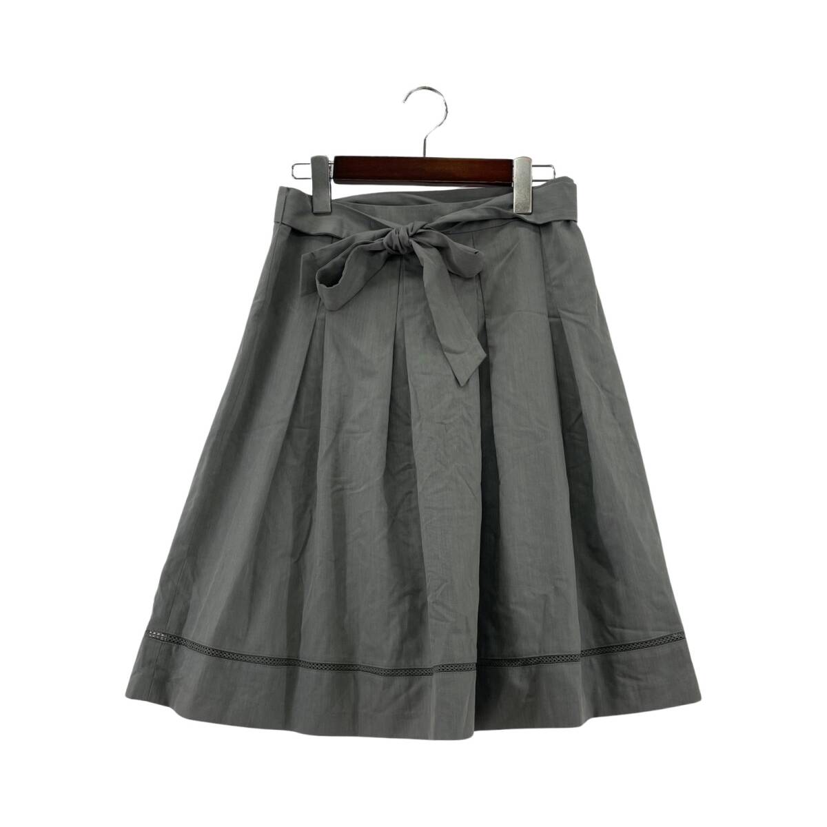 ROPE' ロペ リボン付き スカート size9/グレー レディース_画像1