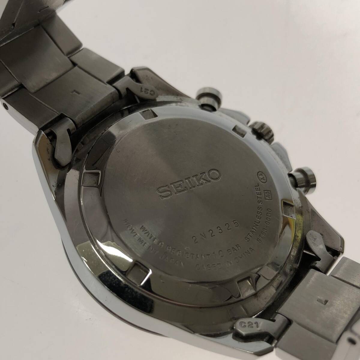 SEIKO セイコー ８T63-00D0 腕時計/ライトブルー×シルバー メンズ_画像5