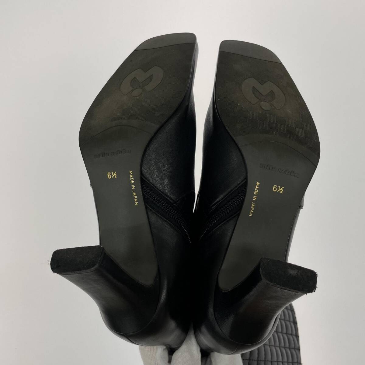 mila schon ミラショーン キルティング ロング ブーツ size6.5/ブラック レディース_画像4