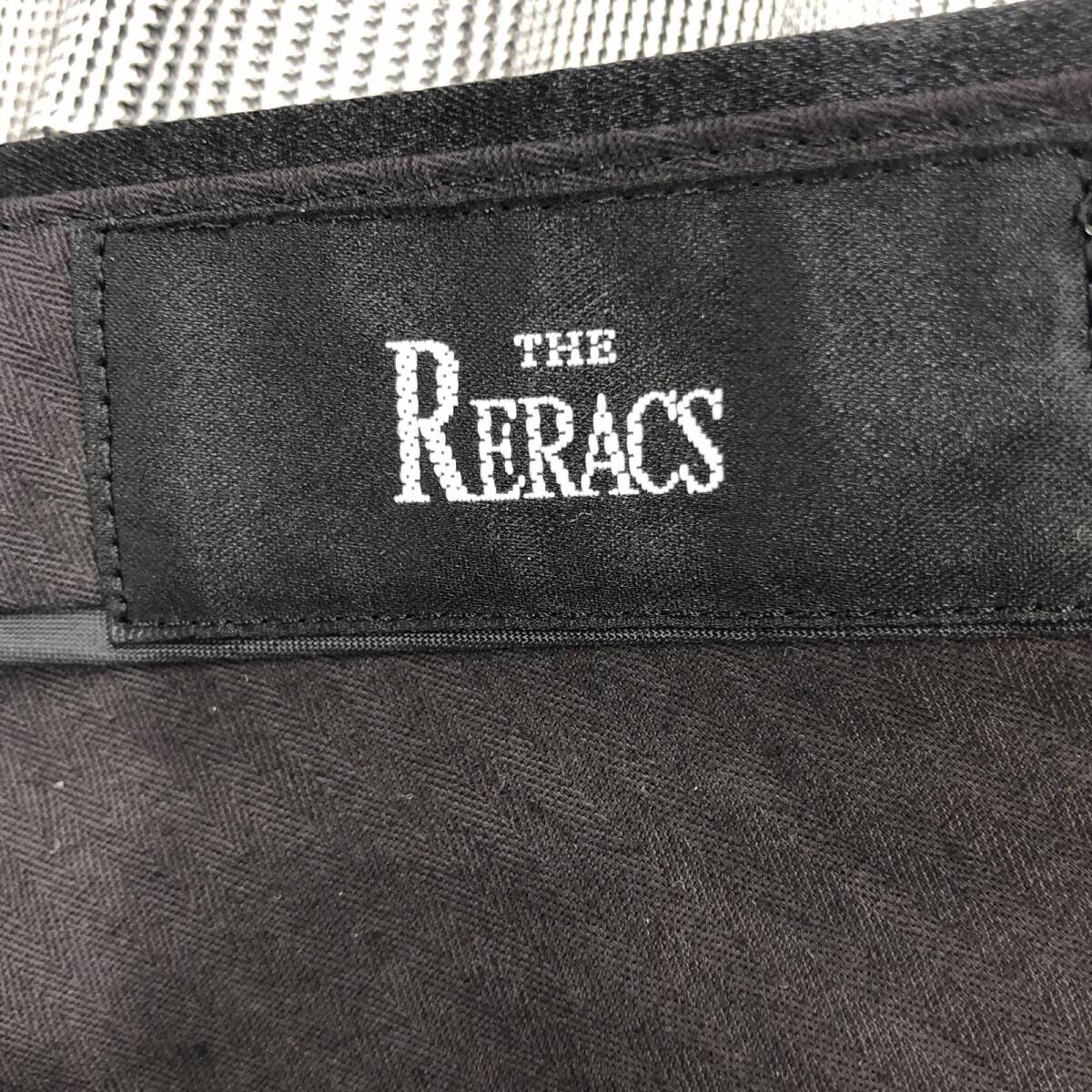 THE RERACS ザ・リラクス 千鳥格子 テーパード パンツ size36/ホワイト×ブラック レディースの画像5