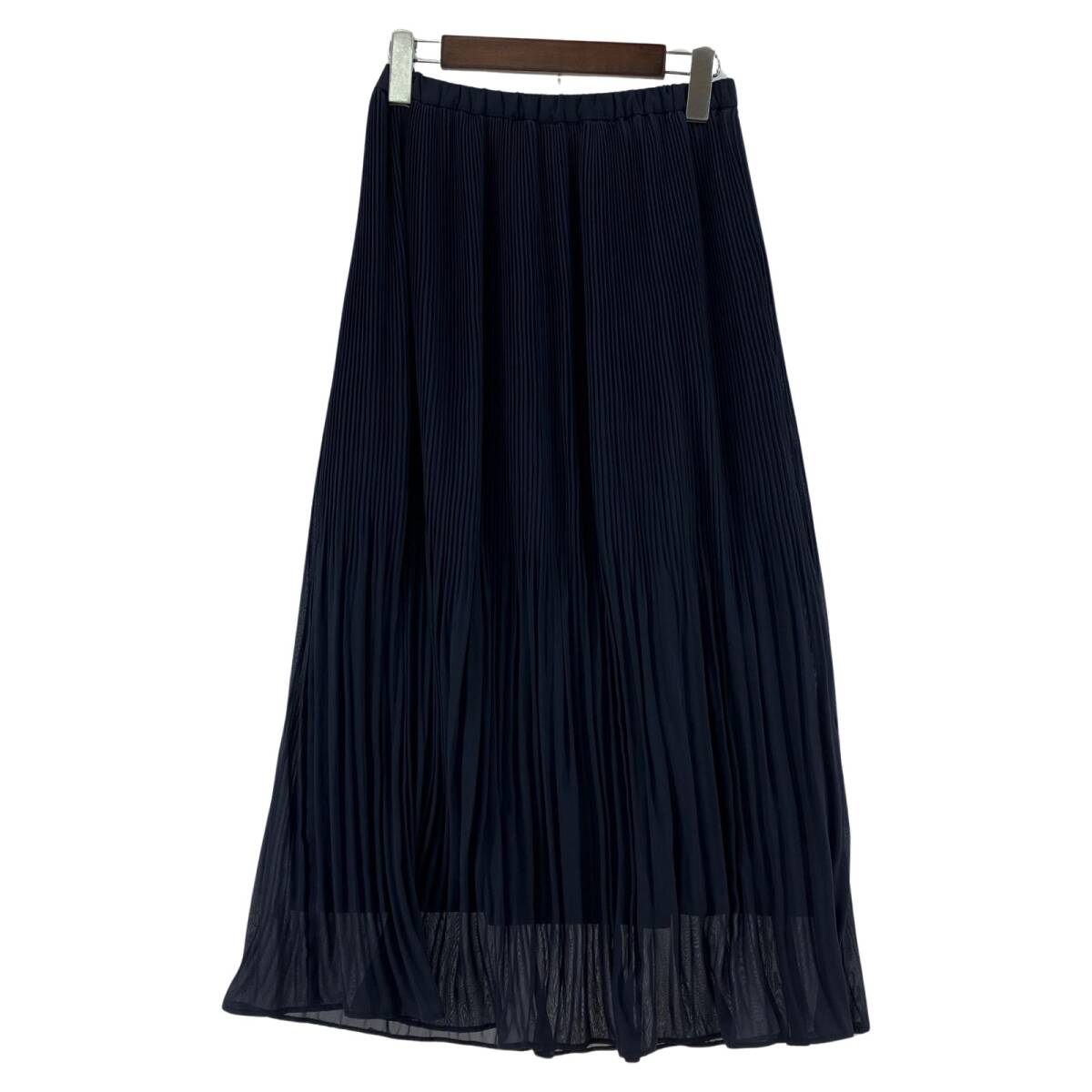 INDIVI Indivi длинный юбка в складку size36/ темно-синий женский 